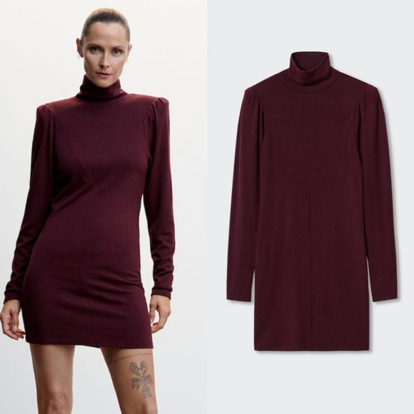 Mango Dresses & Skirts - MANGO Shoulder pad dress